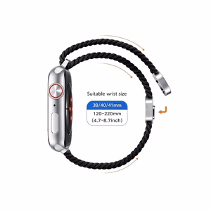 TECH-PROTECT NYLONMAG APPLE WATCH 4 / 5 / 6 / 7 / 8 / 9 / SE (38 / 40 / 41 MM) JUODAS
