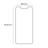 Grūdintas stiklas 2,5D iPhone 14 Pro 6,1"