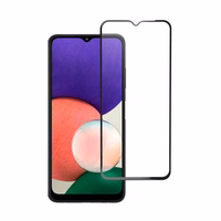 Apsauginis stiklas Blue Star - SAMSUNG A22 5G pilnas paviršius (pilnas klijavimas su rėmeliu/mažas dydis) - juodas Apsauginis stiklas Blue Star