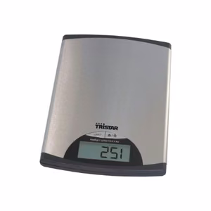 Tristar KW-2435 – kitchen scale, up to 5 kg, color: Metallic Silver