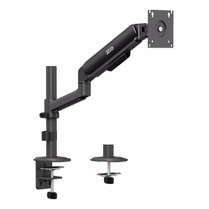 Ergo Office ER-691 B – dujinės spyruoklės monitoriaus laikiklis 17–32 col. ekranams, 1–10 kg, VESA iki 100×100, matinis juodas