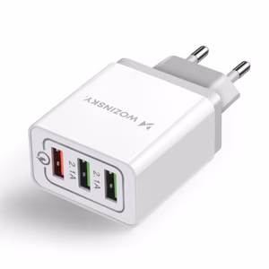 Įkroviklis Wozinsky WWC-01 baltas (3xUSB / 30W)