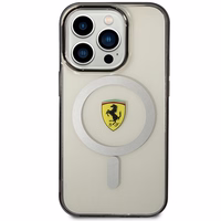 Ferrari FEHMP14XURKT iPhone 14 Pro Max 6.7" skaidrus kietas dėklas telefonui kontūrinis magnetinis (MagSafe)