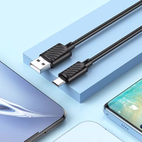 Kabelis USB A į USB C Hoco 3A 2 m X88 juodas