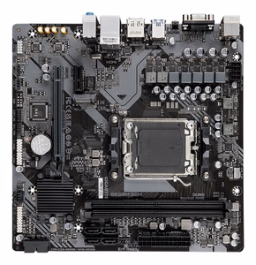 GIGABYTE B650M S2H pagrindinė plokštė - AMD Ryzen 9000 Series CPUs, 5+2+2 Phases VRM, up to 6400MHz DDR5 (OC), 1xPCIe 4.0 M.2, GbE LAN, USB 3.2 Gen 1