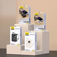 Išorinė baterija Dudao "K14" juodas 10000mAh (PD / QC3.0) + Type-C / Lightning laidas