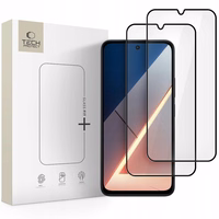 Tech-Protect Glass Fit+ 2-rinkinys grūdintas stiklas Xiaomi Poco M7 - Juodas