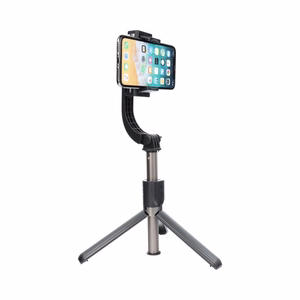 Selfie lazda su belaidžiu nuotolinio valdymo stovu su stabilizatoriumi GIMBAL SSTR-L08 juoda