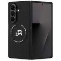 KARL LAGERFELD dėklas telefonui SAMSUNG Z Fold7 KLHMZFD7PSMLRKCK suderinamas su Magnetine (PU K&C) juodas