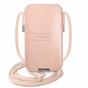 Guess rankinė GUPHLPSASBPI 6,7" rožinė Saffiano Strap