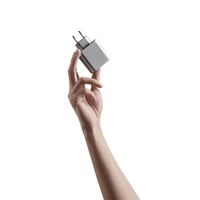 Cuktech 65W GaN sieninis įkroviklis 2xUSB-C 1xUSB-A pilkas