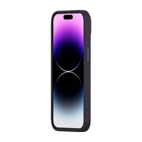 Baseus Liquid Silica Gel dėklas telefonui iPhone 14 Pro (Elderberry) + apsauginis stiklas + valymo rinkinys