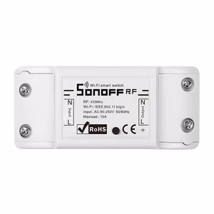 SONOFF išmanusis 1 kanalo jungiklis Wi-Fi, RF 433MHz