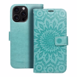 MEZZO knygos dėklas IPHONE 16 Pro Max mandala žalia