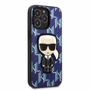 Karl Lagerfeld KLHCP13XPMNIKBL Dėklas telefonui iPhone 13 Pro Max 6.7" - mėlynas (m)