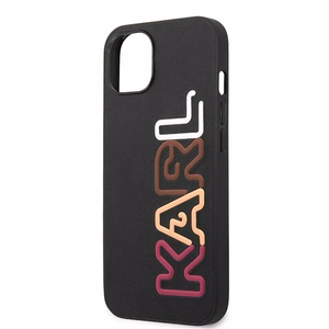 Karl Lagerfeld KLHCP13SPCOBK iPhone 13 mini 5,4 "juodas kietas dėklas Multipink Brand