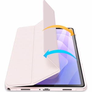 Dėklas Dux Ducis Toby Samsung X210/X215/X216 Tab A9 Plus 11.0/X230/X235/X236 Tab A11 Plus 11.0 rožinis