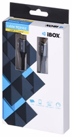 I-BOX USB C/USB C, 1 m USB kabelis 3.2 Gen 2 (3.1 Gen 2) Juodas
