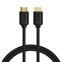 Baseus HDMI 2.0 kabelis 4K 60 Hz 3D HDR 18 Gbps 1 m juodas (CAKGQ-A01)