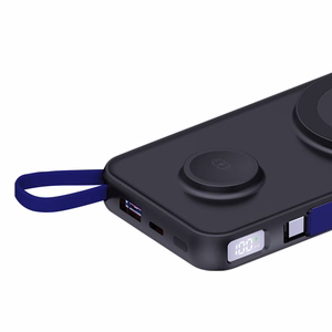 3mk PastelUp 10000mAh 22.5W USB 1A1C Išorinė baterija (f) - juoda