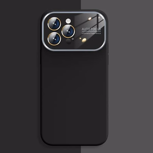 Minkštas silikoninis dėklas objektyvui Iphone 15 Plus juoda