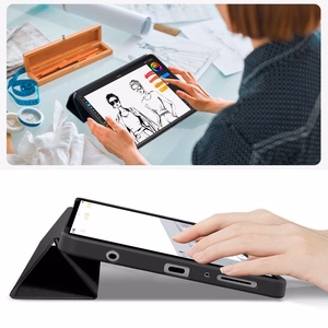 TechProtect SmartCase dėklas Samsung Galaxy Tab A9 / A11 8.7 juodas