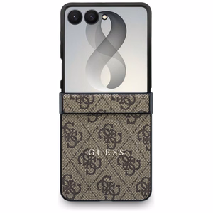 Rudas „Guess 4G Classic MagSafe“ dėklas, skirtas „Samsung Galaxy Z Flip8“