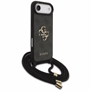 Guess 4G Big Logo Cord Stap per petį dėklas telefonui iPhone Air - juodas