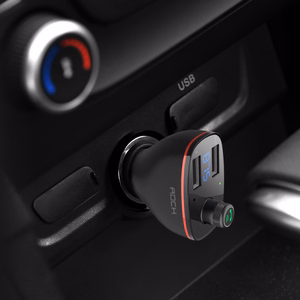 Rock Transmiter FM B300 MP3, Bluetooth - 2xUSB - black