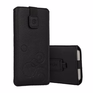 WONDER Deko Dėklas telefonui (dydis XL) Iphone 15/15 Pro/Iphone 16/16 Pro/Samsung S24/S24 Plus/S25/S25 Plus/A53/A55 5G juodas