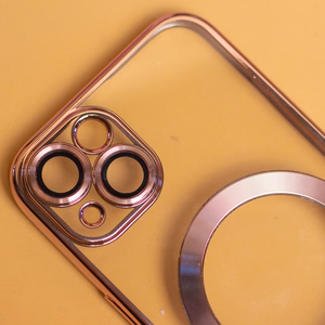 Color Chrome Mag dėklas for Samsung Galaxy A57 5G rožinio aukso