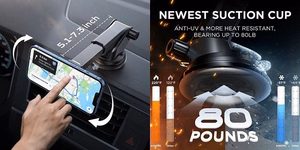 Magnetinis telefono laikiklis automobiliui LISEN tvirtinamas prie prietaisų skydelio