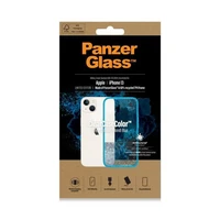PanzerGlass ClearCase antibakterinis dėklas telefonui su Military Grade sertifikatu iPhone 13 / 14 / 15 - permatomas mėlynas