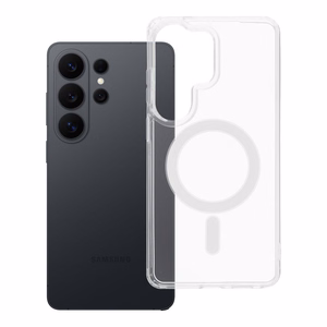 Magnetinis skaidrus dėklas telefonui CLEAR MAG COVER suderinamas su MagSafe, skirtas SAMSUNG S26 Ultra