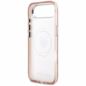 KARL LAGERFELD dėklas telefonui IPHONE 17 Air suderinamas su Magnetine KLHMP17MHMKBCHOP (IML Choupette Head Logo) rožinė