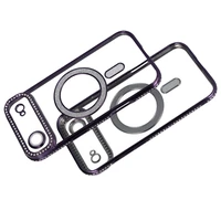 Dėklas telefonui (m) Bling Magsafe Case for Iphone 17 Air - violetinis