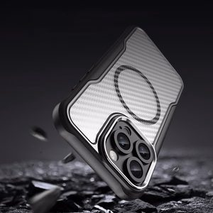 Leading Series MagSafe Silikoninis dėklas telefonui iPhone 16 Pro Max - juodas