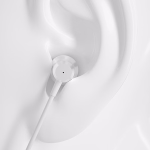 Dudao X10PRO wiraudonas ausinės, mini jack 3.5mm, in-ear with remote control - baltas