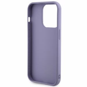Guess Sequin Script Metal dėklas telefonui iPhone 15 Pro Max - violetinis