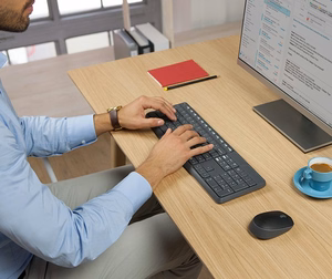 Logitech MK235 klaviatūra su pele USB QWERTY US International pilka