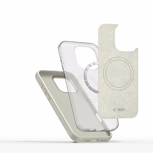 Tech-Protect silikoninis PU MagSafe dėklas iPhone 16 Pro (m) - smėlinas