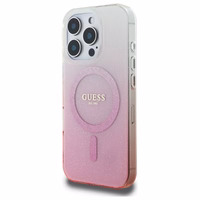 Guess IML Glitter Gradient MagSafe iPhone 16 Pro Max dėklas - Pink