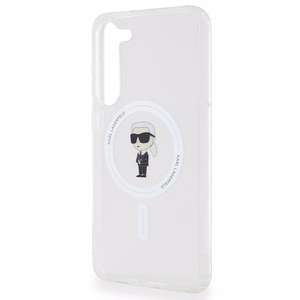Karl Lagerfeld IML Ikonik magnetinis dėklas telefonui Samsung Galaxy S23+ - permatomas