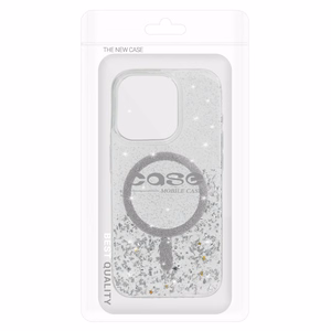 Tel Protect Moonlite Magnetinis dėklas telefonui Iphone 14 sidabrinis skaidrus