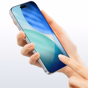 AmazingThing Radix pilnas grūdintas stiklas iPhone 17 Pro telefonui (rinkinys, 2 vnt.)