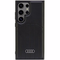 Audi Sintetinės odos Magnetinis dėklas telefonui S24 Ultra S928 juodas/juodas kietas dėklas AU-TPUPCMS24U-Q5/D1-BK