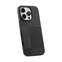 Rock Itin plonas Aramido pluošto Kevlar 600D dėklas Iphone 16 Pro Max juodas