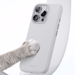 Benks magnetinis Vita Pro silikoninis dėklas telefonui, skirtas Iphone 16 Pro Max, juodas