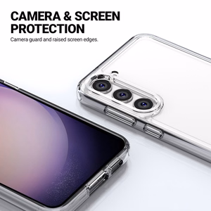 Crong Crystal Shield Cover dėklas, skirtas Samsung Galaxy S23+, skaidrus