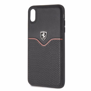 Ferrari kietasis dėklas FEOVEHCI65BK iPhone Xs Max - juodas/juodas Off Track Victory